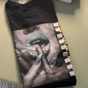 Graphic Tee with Film Strip Design